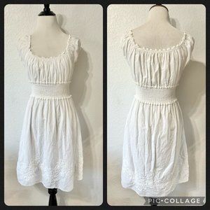 Y2K Studio M White Milkmaid Dress